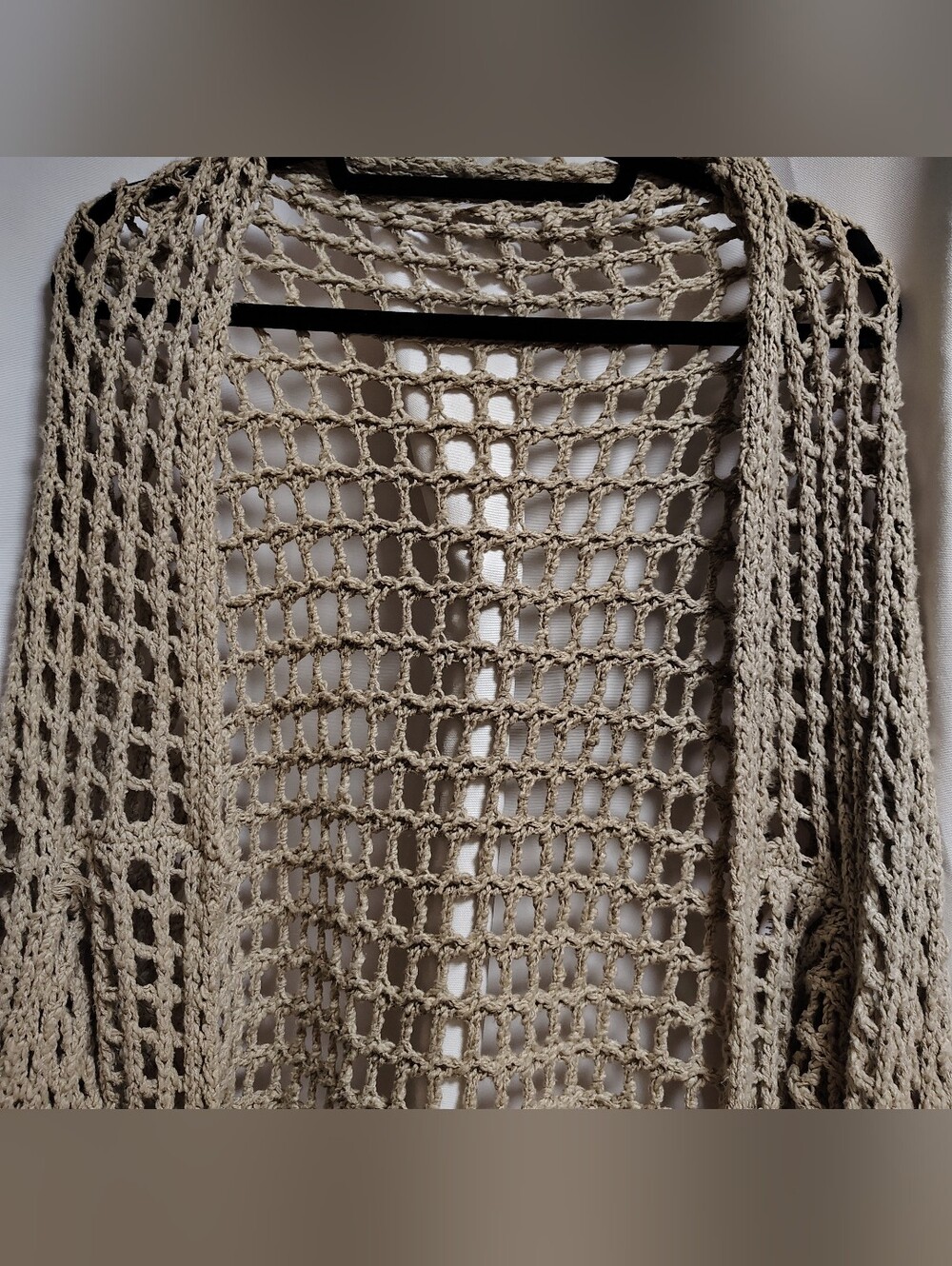 Free People Off The Shoulder Crochet Cardigan - Picture 4 of 9